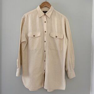 Long Sleeve Cream Button Up Shirt